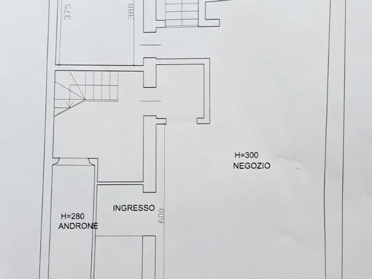 Bar in Corso Palladio, Vicenza, {3} - Planimetria 1