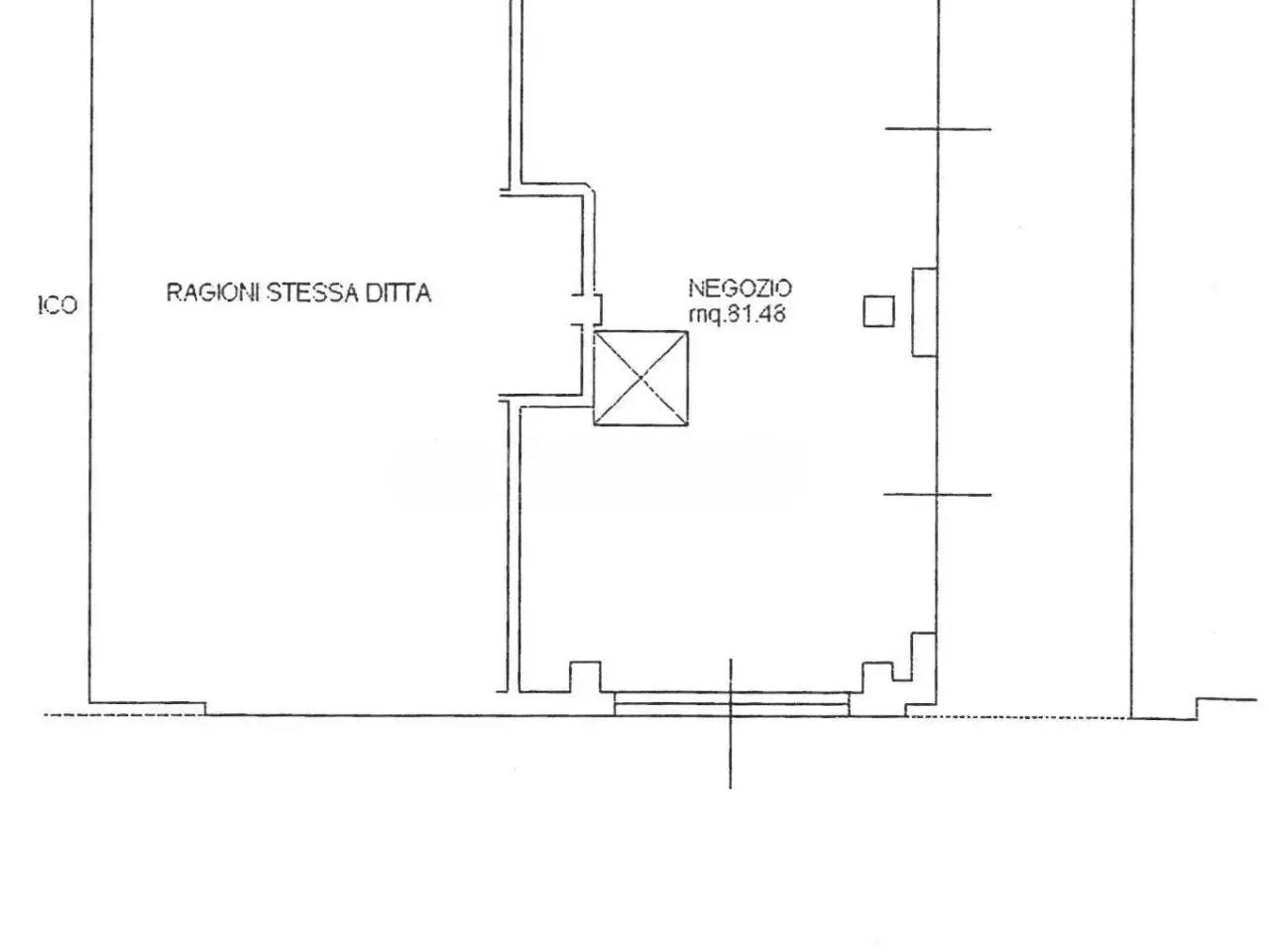 Negozio in Via Pier Carlo Cadoppi 6, Reggio Emilia, {3} - Planimetria 1