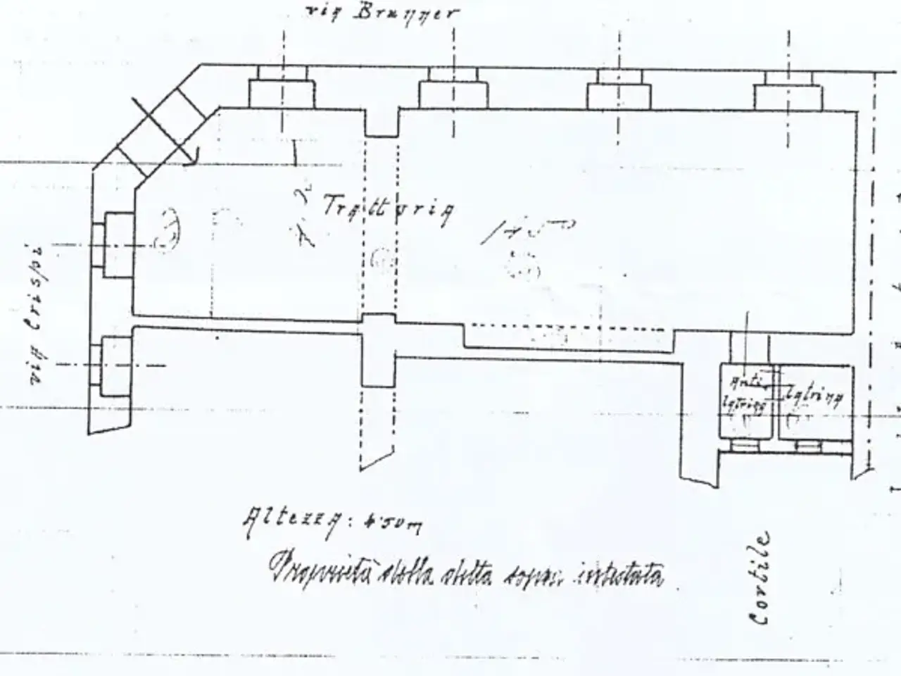 Negozio in Via Francesco Crispi, Trieste, {3} - Planimetria 1