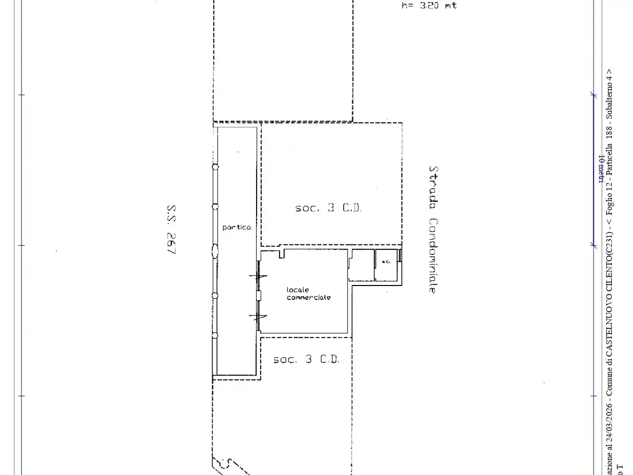 Negozio in Via Arbosto 137, Castelnuovo Cilento, {3} - Planimetria 1