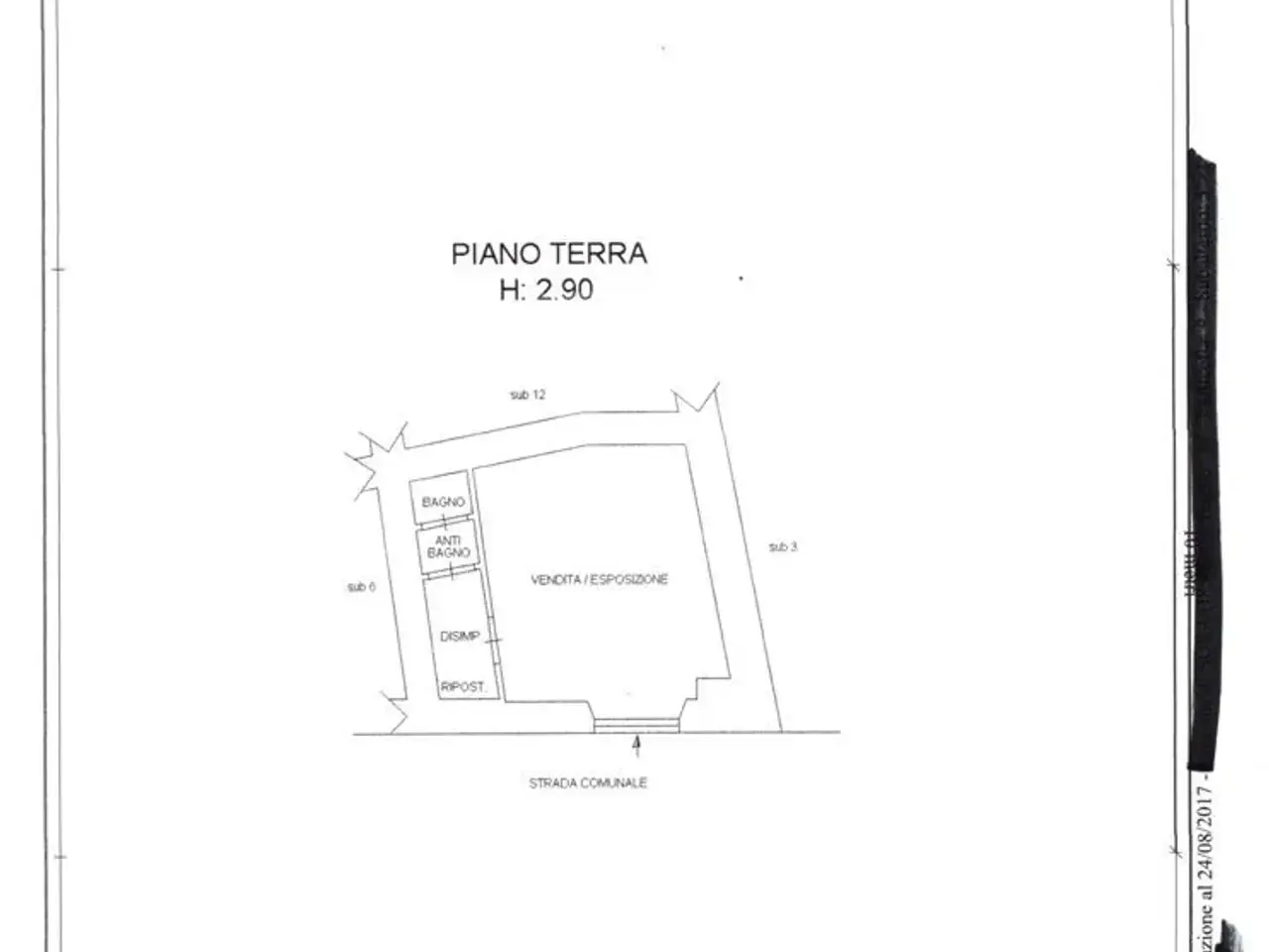 Negozio in Via Roma 21, Sora, {3} - Planimetria 1