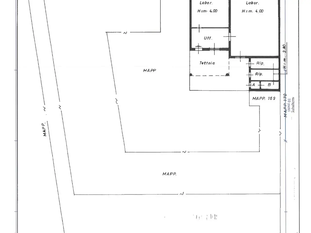 Capannone in Viale Lombardia 228, Monza, {3} - Planimetria 1