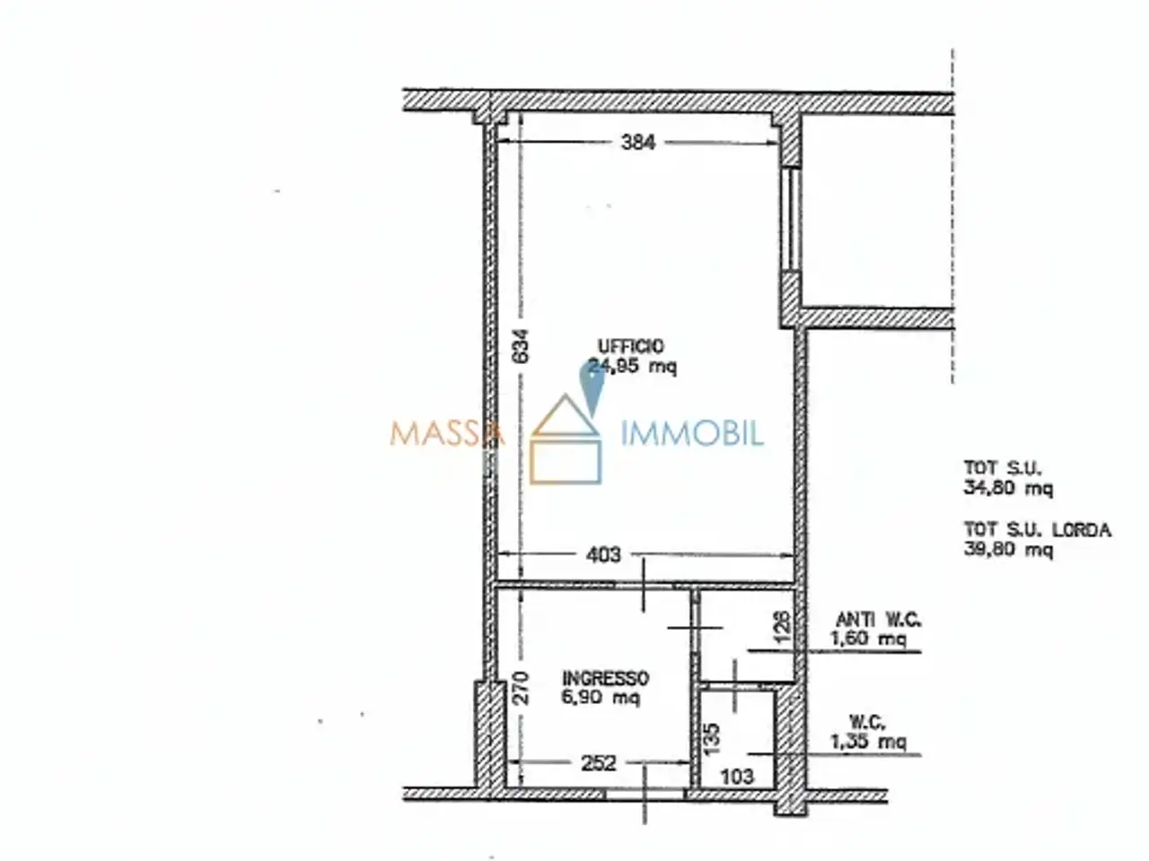 Ufficio in Galleria Sanzio 1, Massa, {3} - Planimetria 1