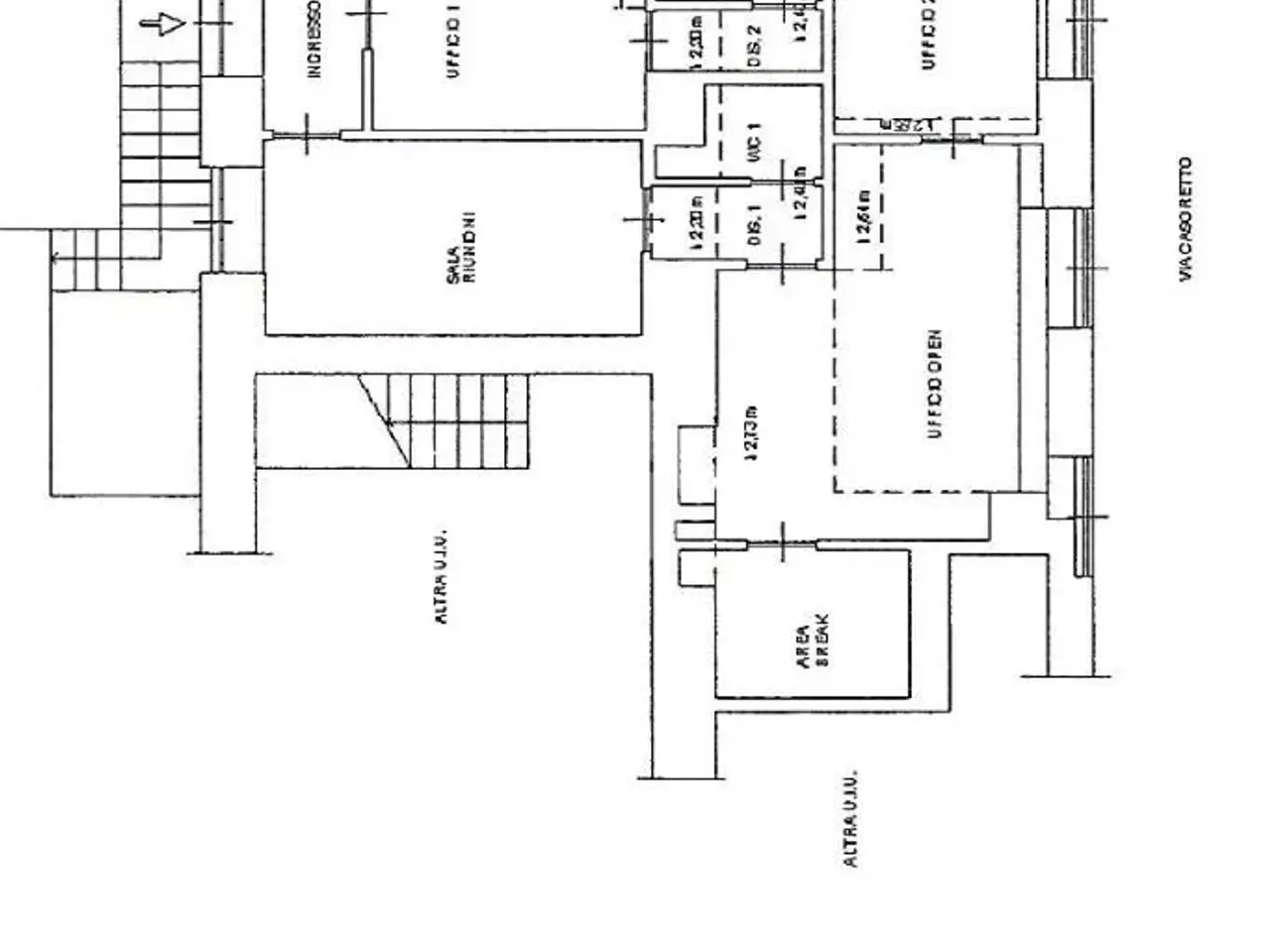 Ufficio in Via Casoretto 40, Milano, {3} - Planimetria 1