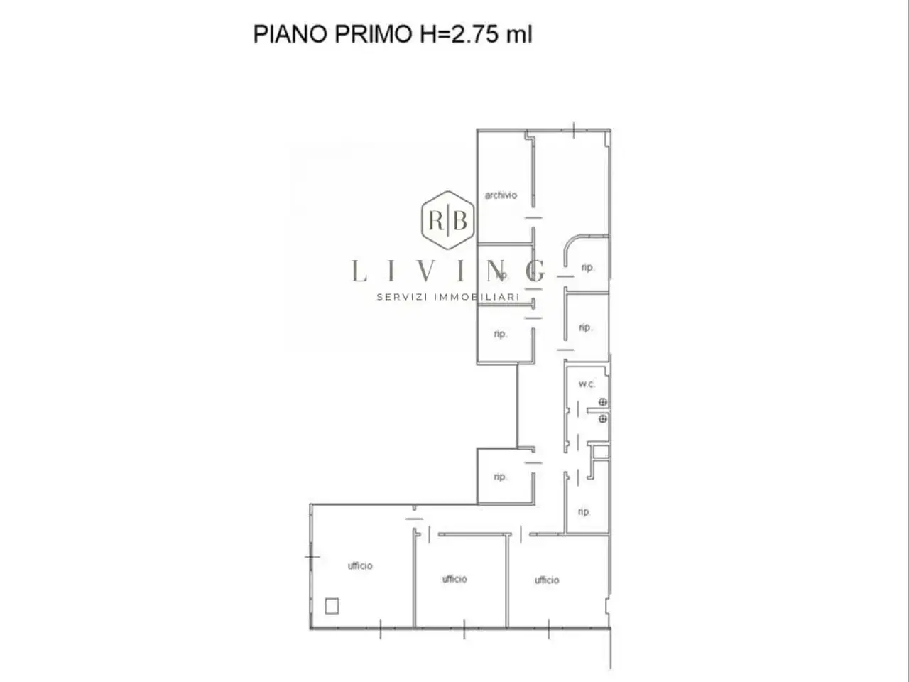 Ufficio in Via Pasubio 36, San Benedetto Del Tronto, {3} - Planimetria 1