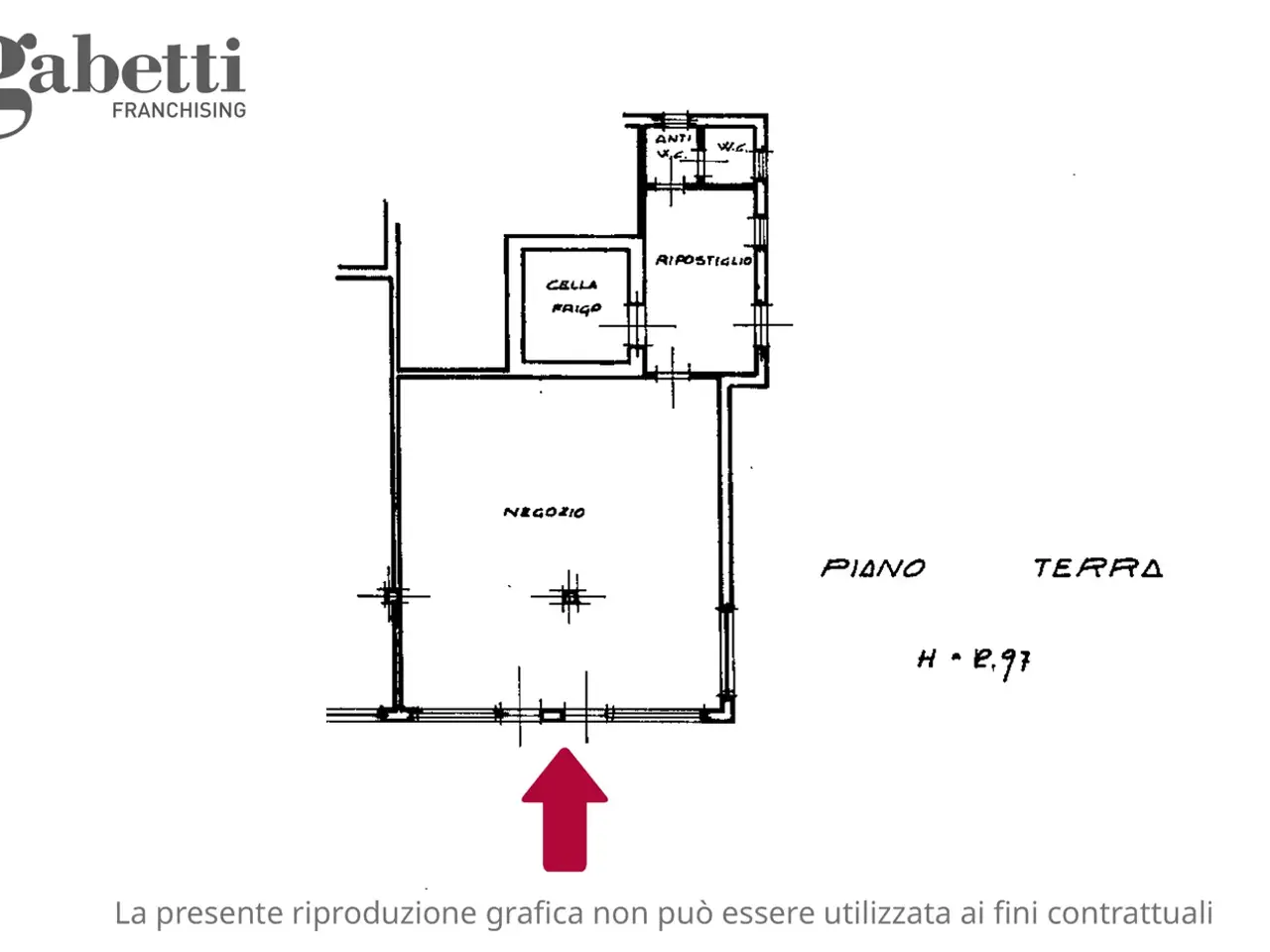 Negozio in Via Roma 39, Pravisdomini, {3} - Planimetria 1