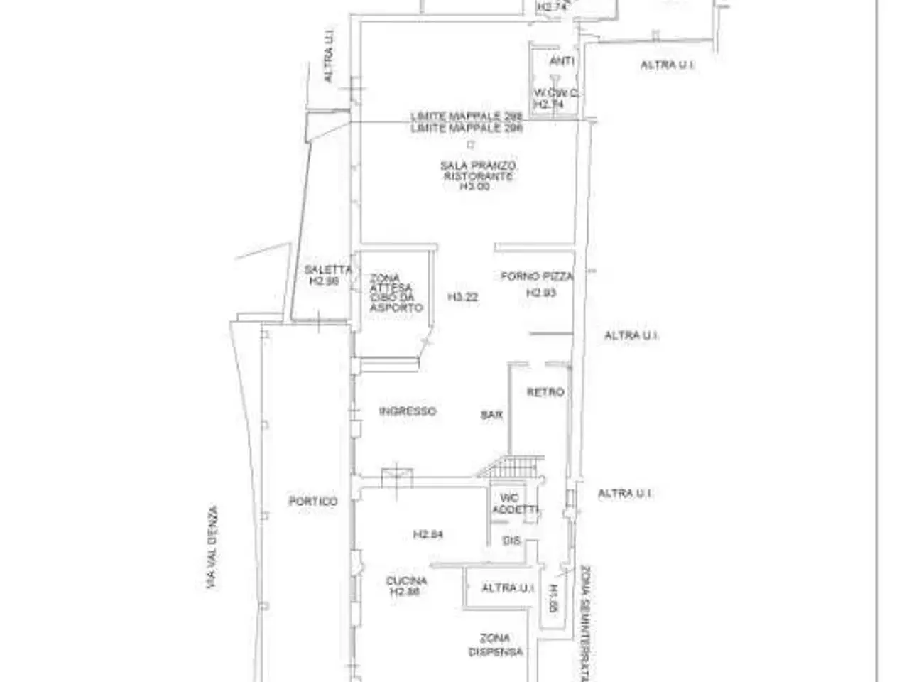Negozio in Via Val d'Enza 2/a, Vetto, {3} - Planimetria 1