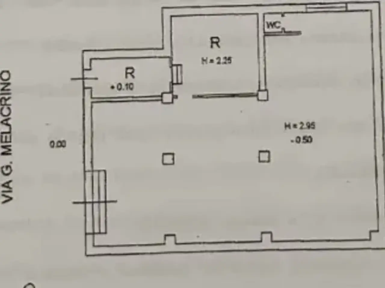 Negozio in Via Giuseppe Melacrino 40, Reggio Calabria, {3} - Planimetria 1