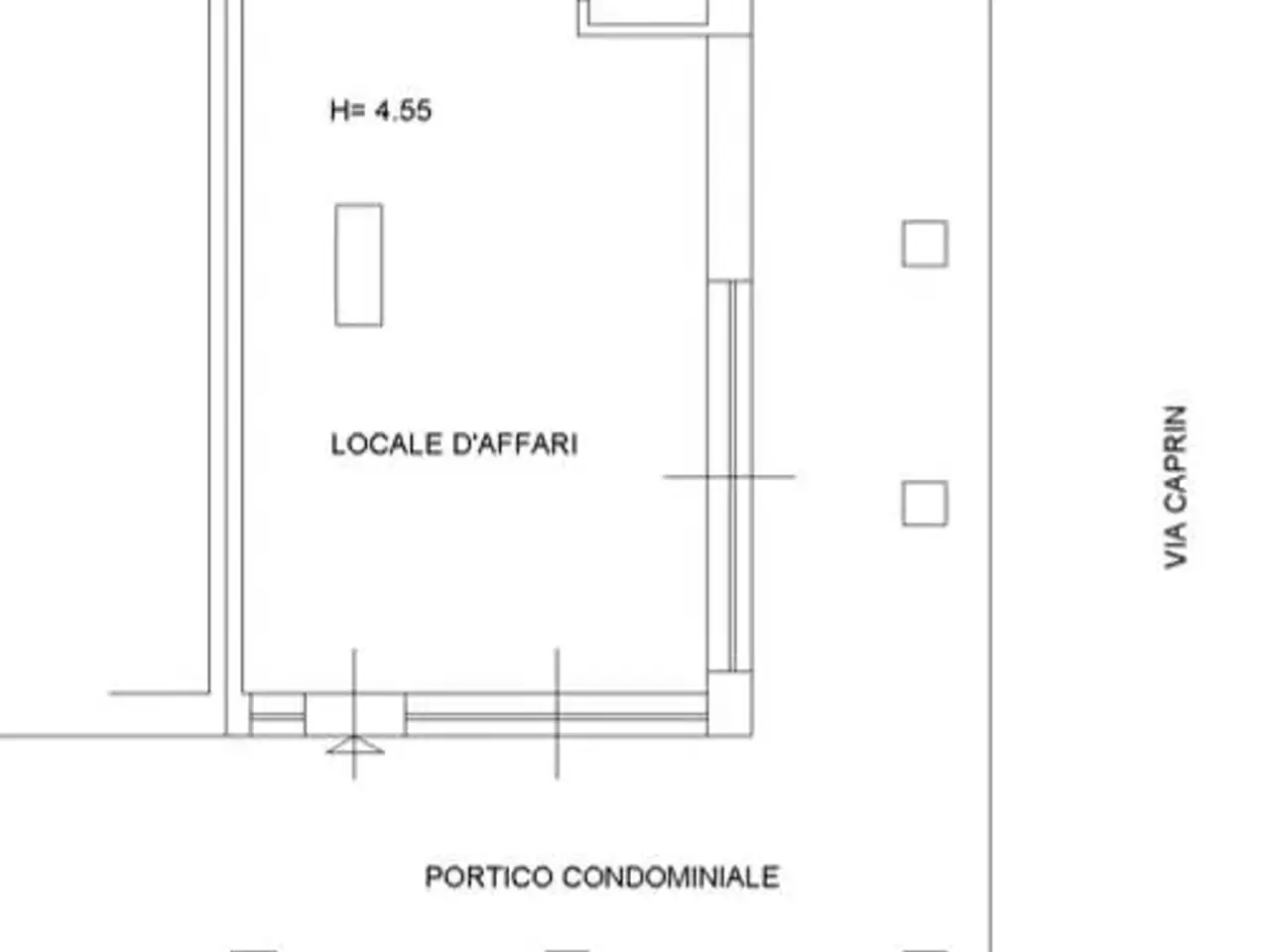 Negozio in Piazza Puecher, Trieste, {3} - Planimetria 1