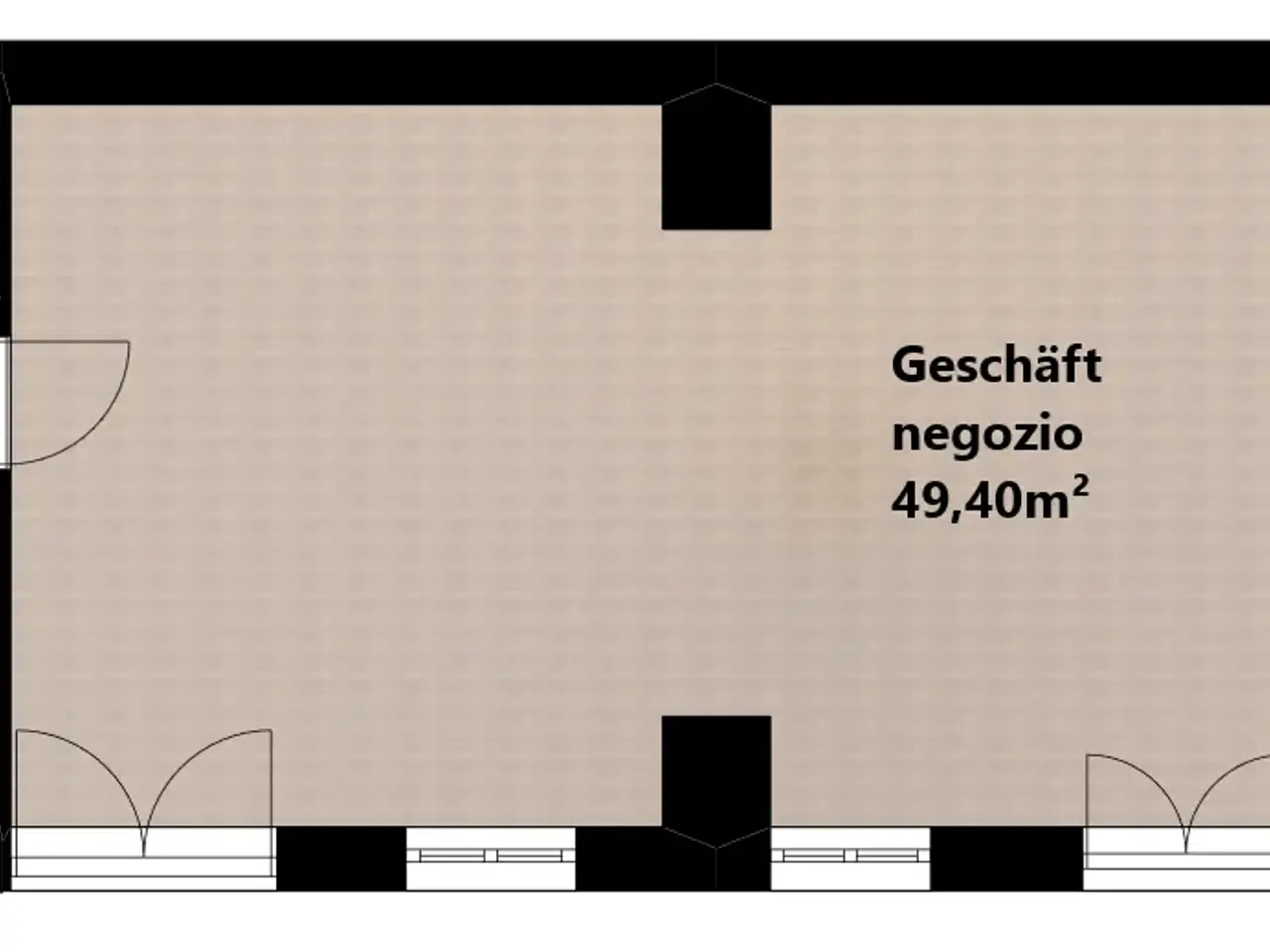 Negozio in Hauptplatz - Piazza Principale, Ora, {3} - Planimetria 1