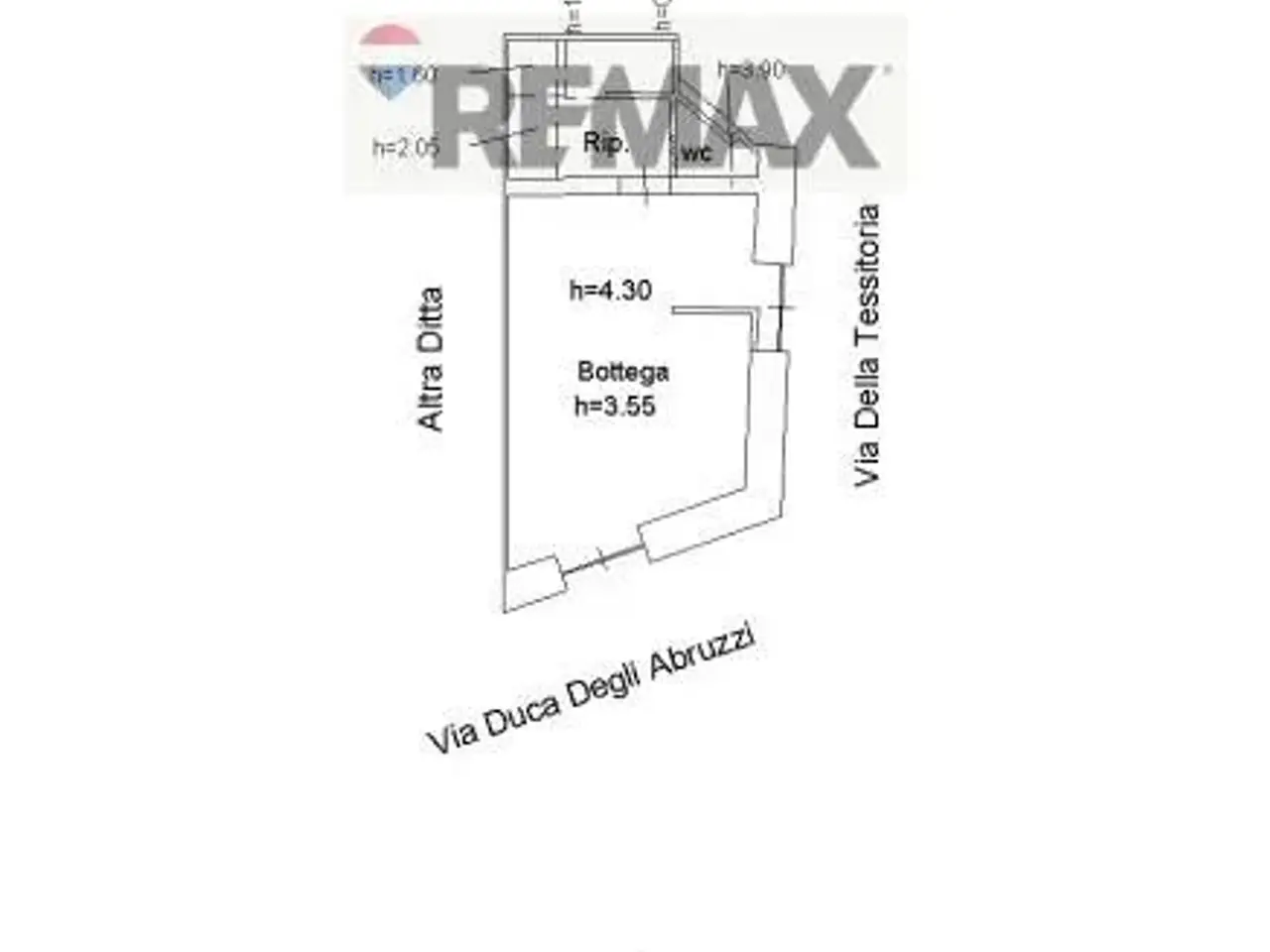 Negozio in Via Duca degli Abruzzi 97, Catania, {3} - Planimetria 1