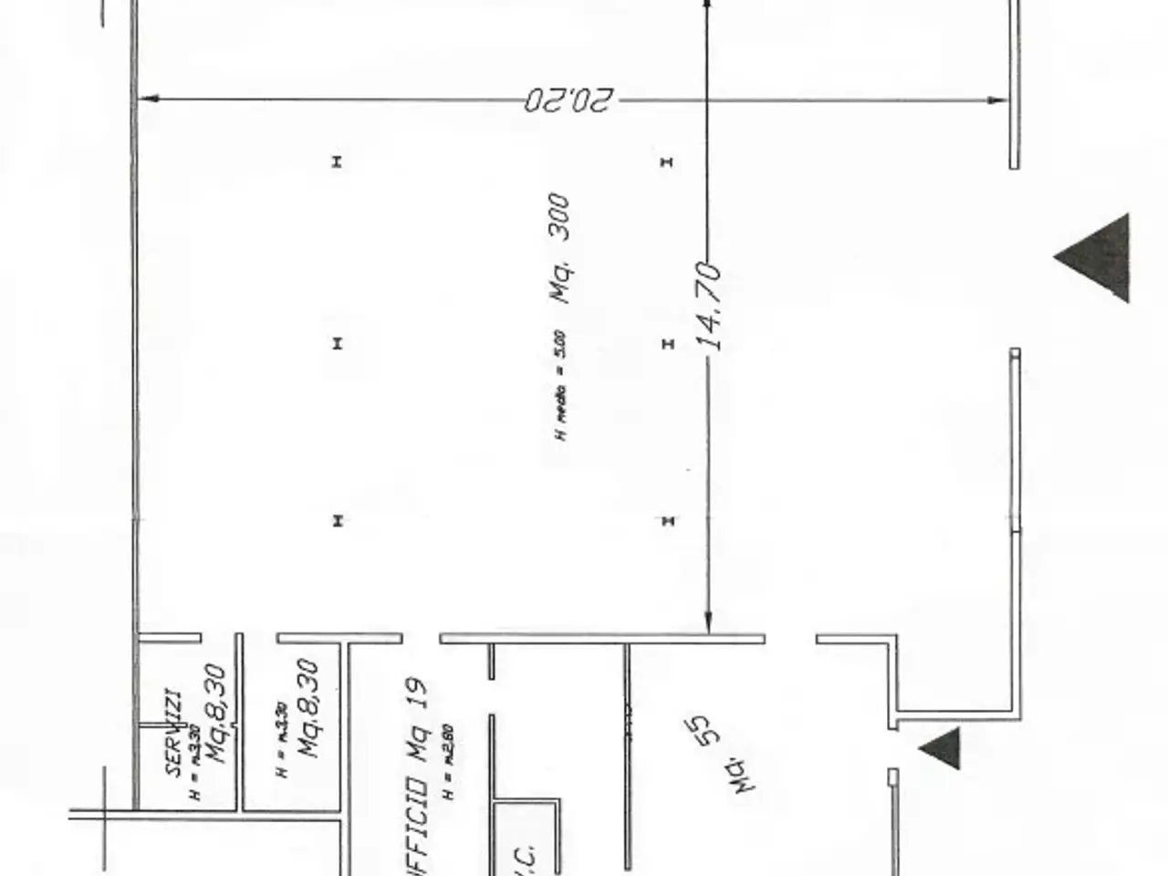 Magazzino in Via Maresca, Roma, {3} - Planimetria 1