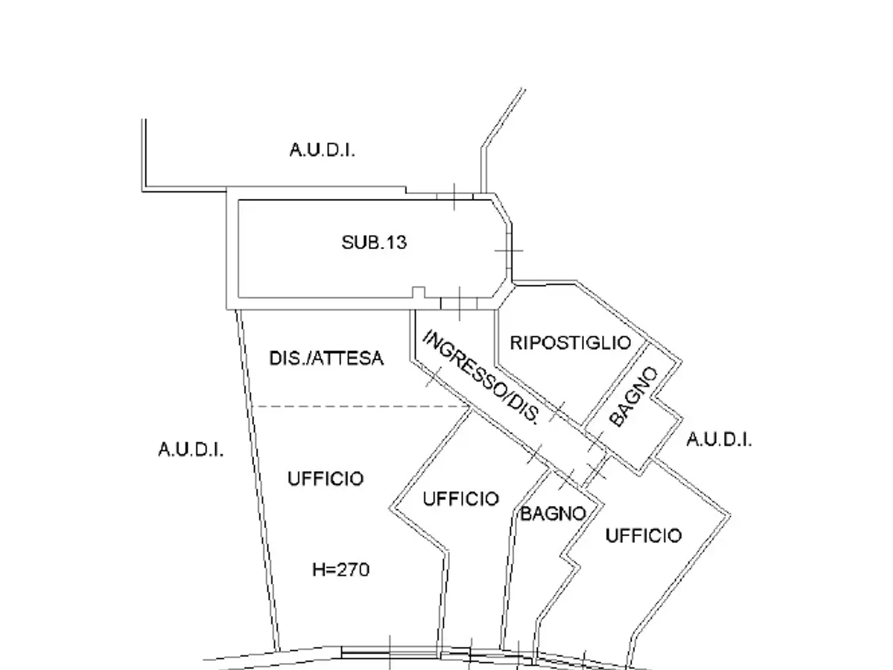 Ufficio in Via Carobe, Gianico, {3} - Planimetria 1