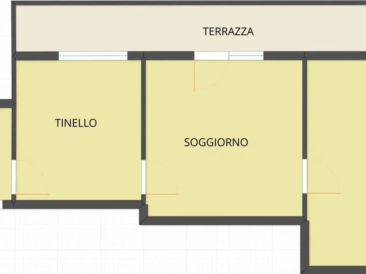 Trilocale in Via Zabarella, Padova - Planimetria 1