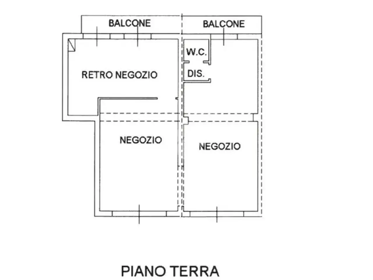 Negozio in Via Roma 1, Vallefoglia, {3} - Planimetria 1