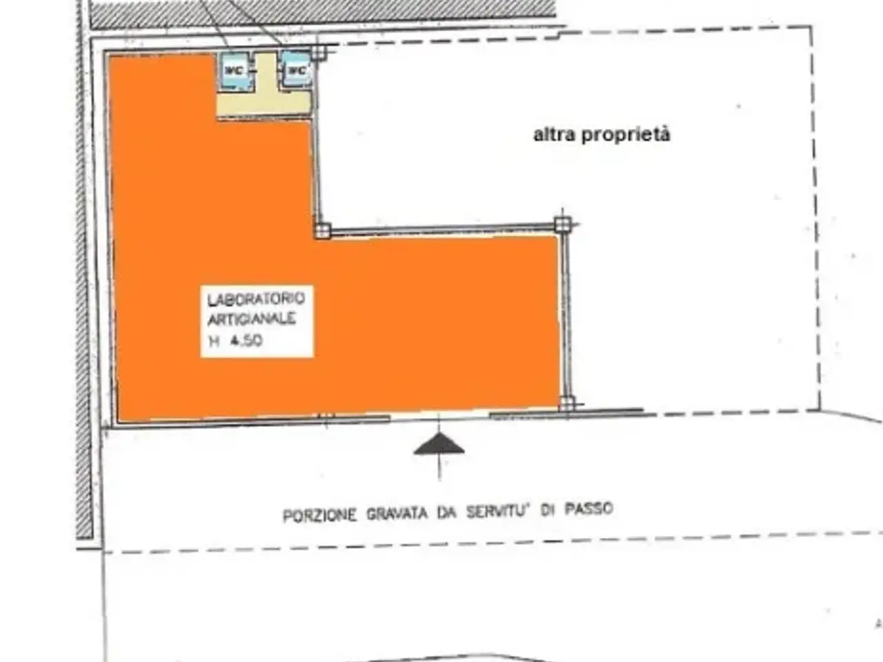 Capannone in , Neirone, {3} - Planimetria 1