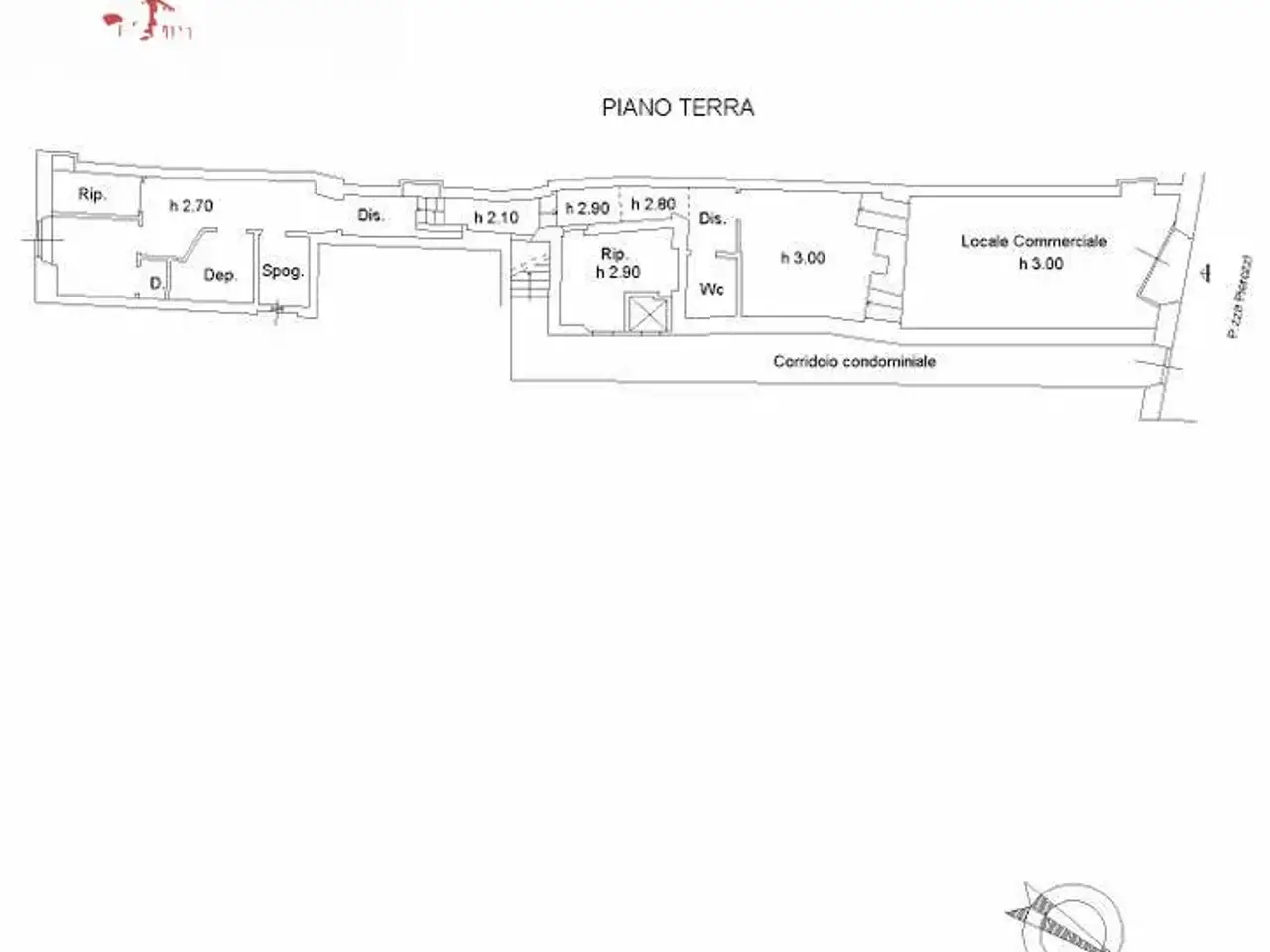 Negozio in Piazza Orazio Pierozzi 10, San Casciano In Val Di Pesa, {3} - Planimetria 1