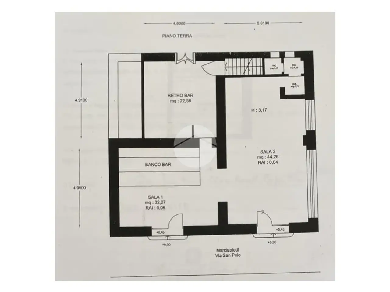 Negozio in Via S. Polo 299, Brescia, {3} - Planimetria 1