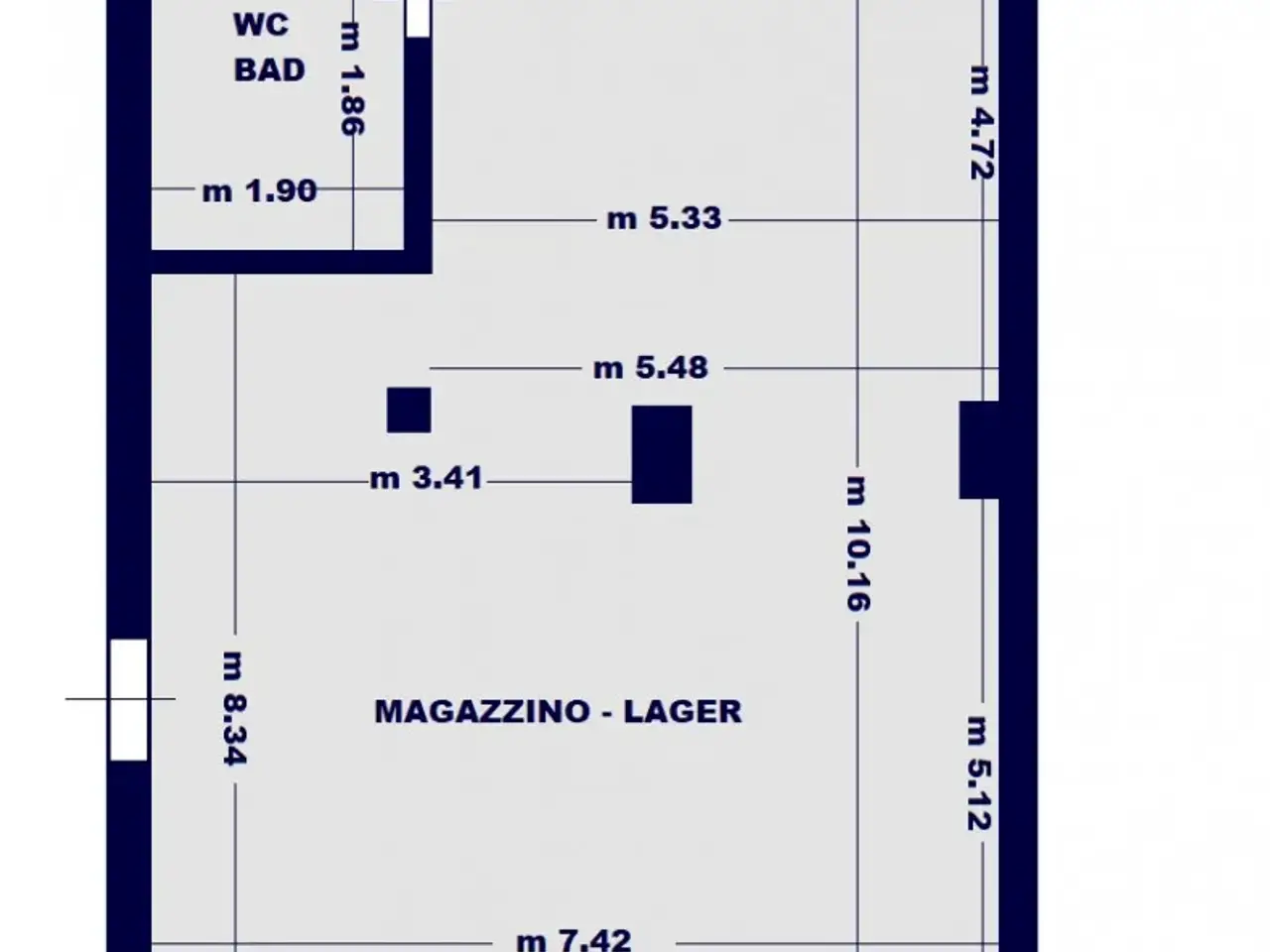Magazzino in Via Bassano del Grappa - Bassano-del-Grappa-StraßE, Bolzano, {3} - Planimetria 1