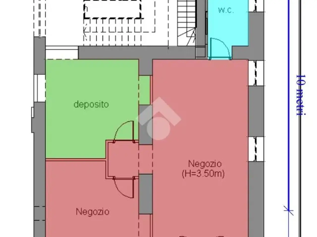 Negozio in Via Roma 107, Caserta, {3} - Planimetria 1