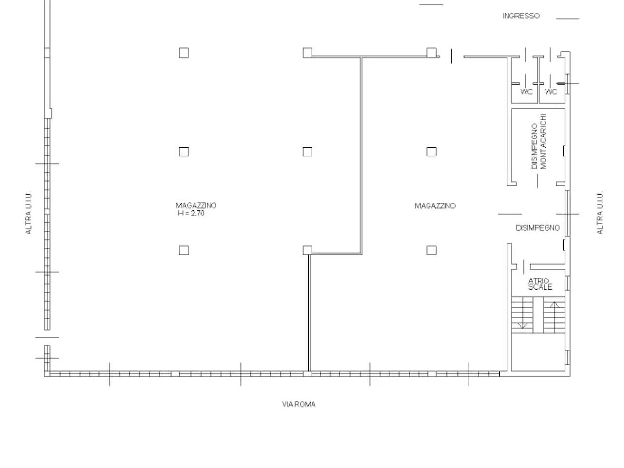 Capannone in Via Campone / Via Roma, Gandino, {3} - Planimetria 1