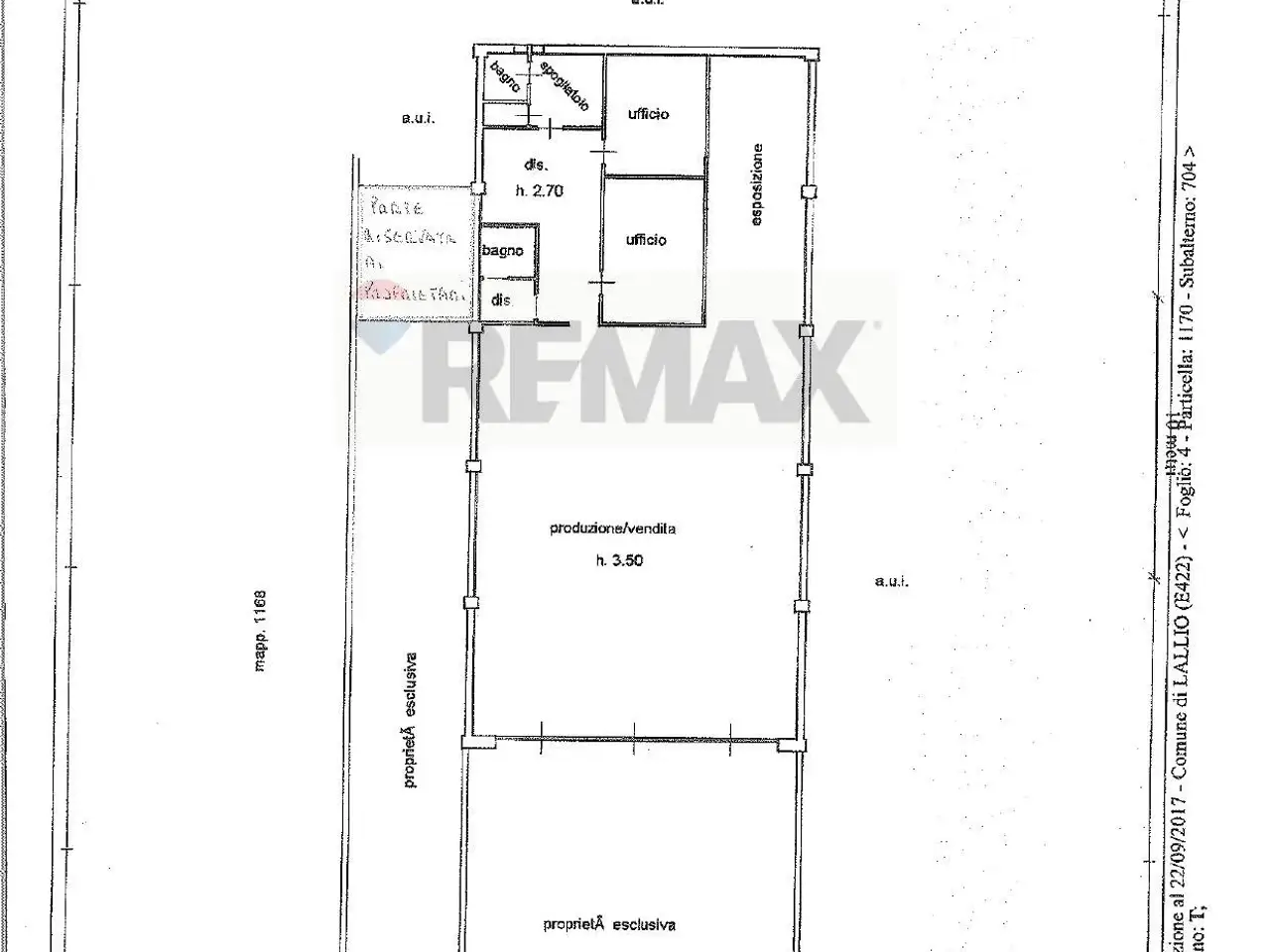 Esercizio commerciale in Via Provinciale 3, Lallio, {3} - Planimetria 1