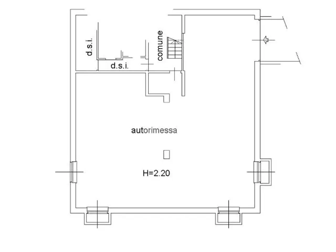 Negozio in Via XXV Aprile, Dalmine, {3} - Planimetria 1