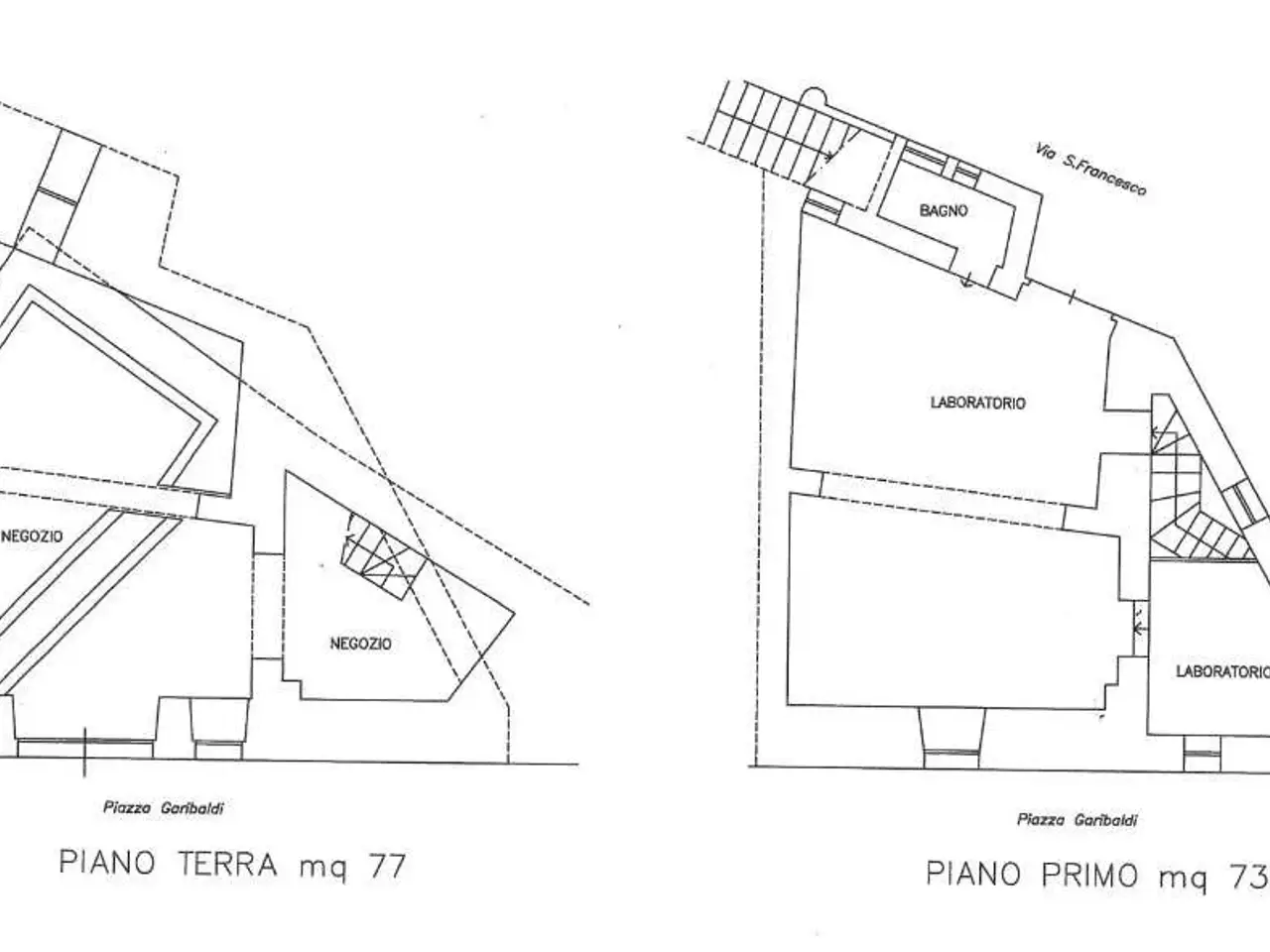 Negozio in Piazza Garibaldi 16, Bevagna, {3} - Planimetria 1