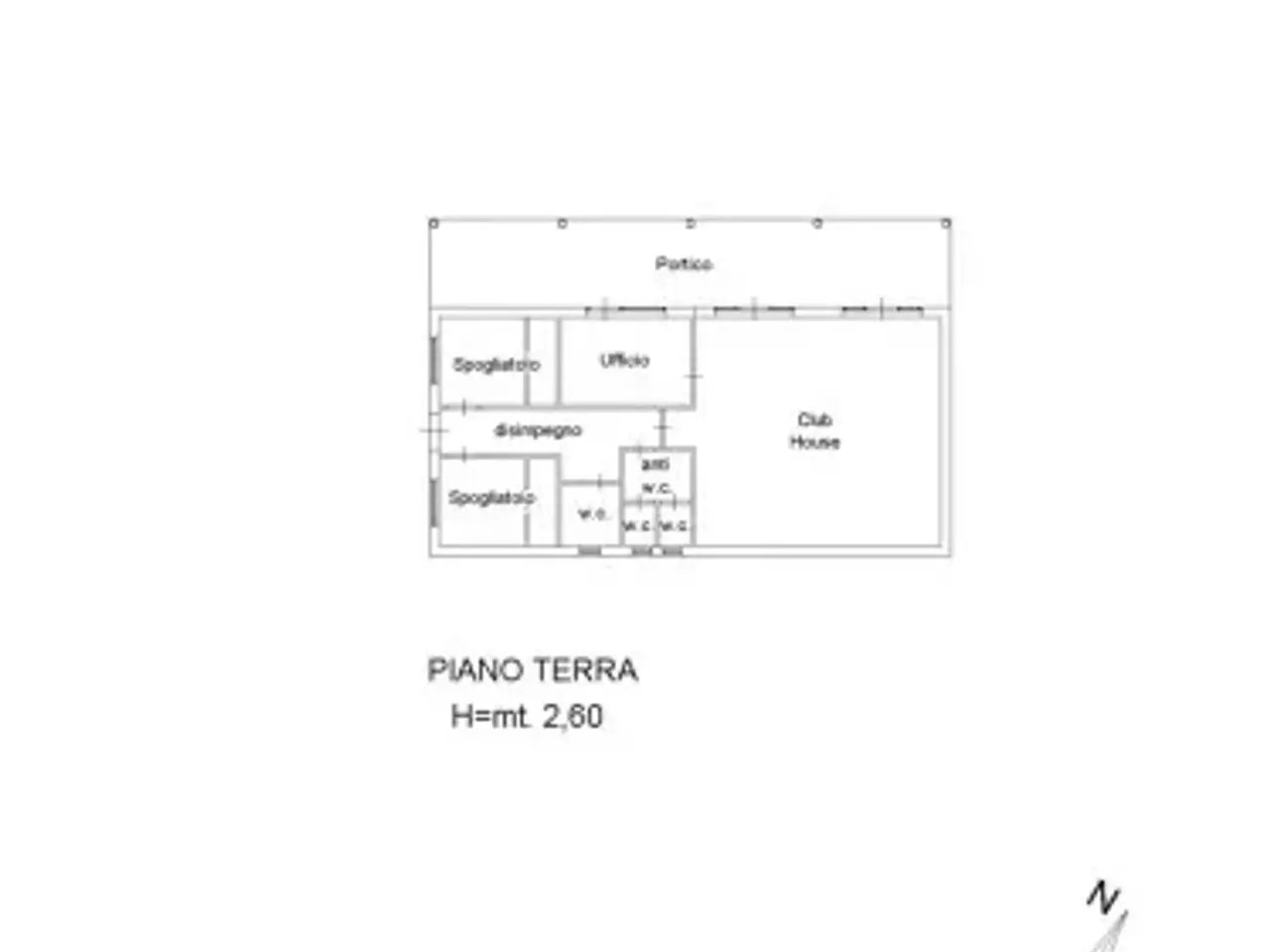 Impianto sportivo in Localita' Piano d'Ischia, Snc, Civitella Del Tronto, {3} - Planimetria 1