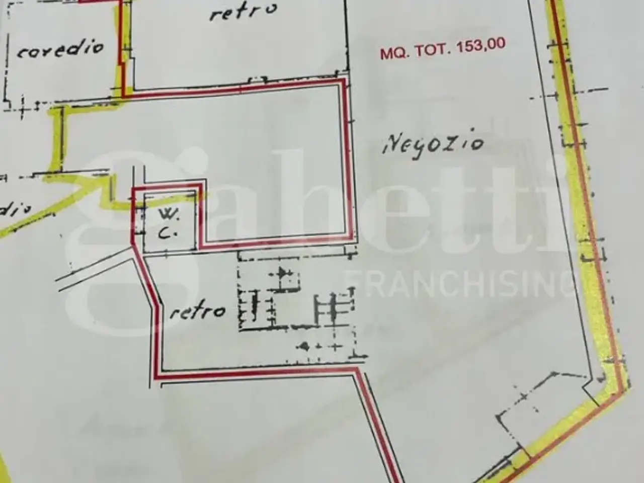 Negozio in Riviera Santa Margherita, Treviso, {3} - Planimetria 1