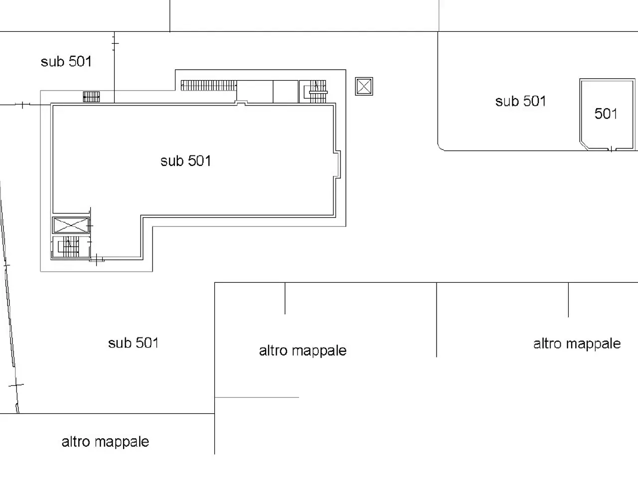 Capannone in Via San Carlo Borromeo 127, Busto Arsizio, {3} - Planimetria 1
