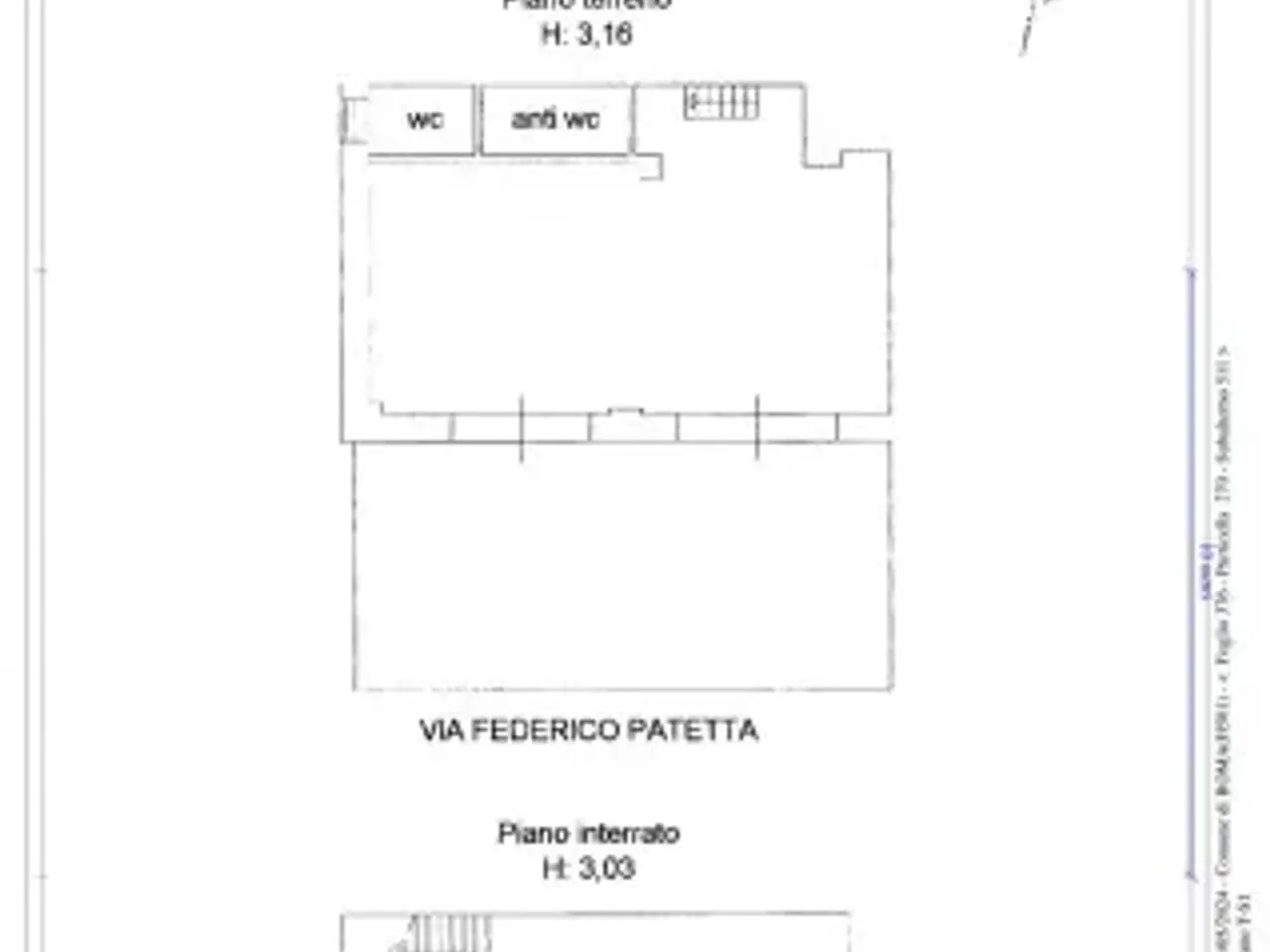 Bar in Via Federico Patetta, Roma, {3} - Planimetria 1