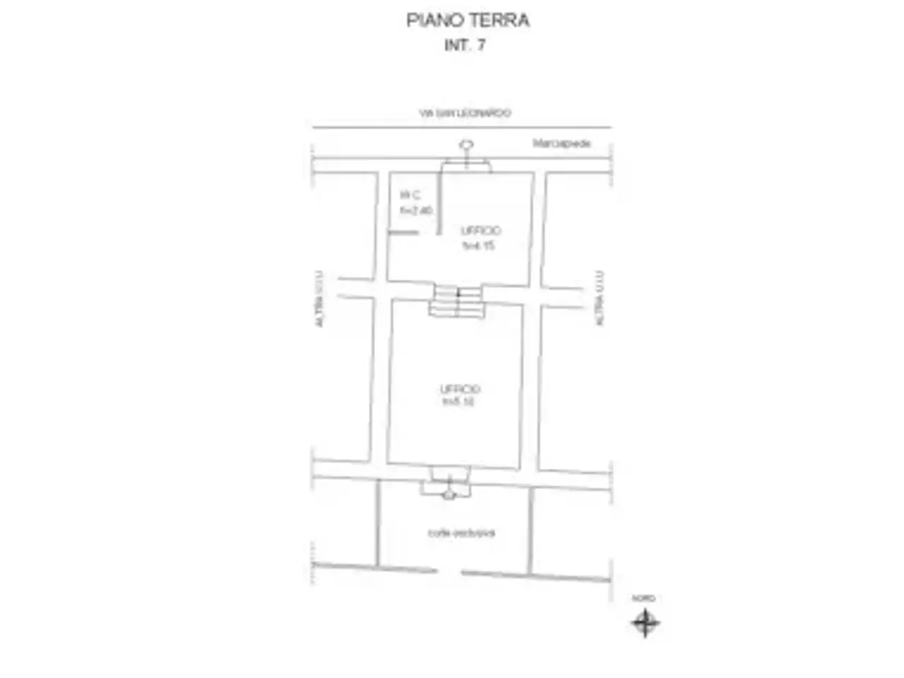 Ufficio in Via San Leonardo 90, Salerno, {3} - Planimetria 1
