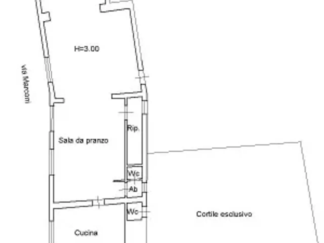Negozio in Via Guglielmo Marconi 1, Corana, {3} - Planimetria 1