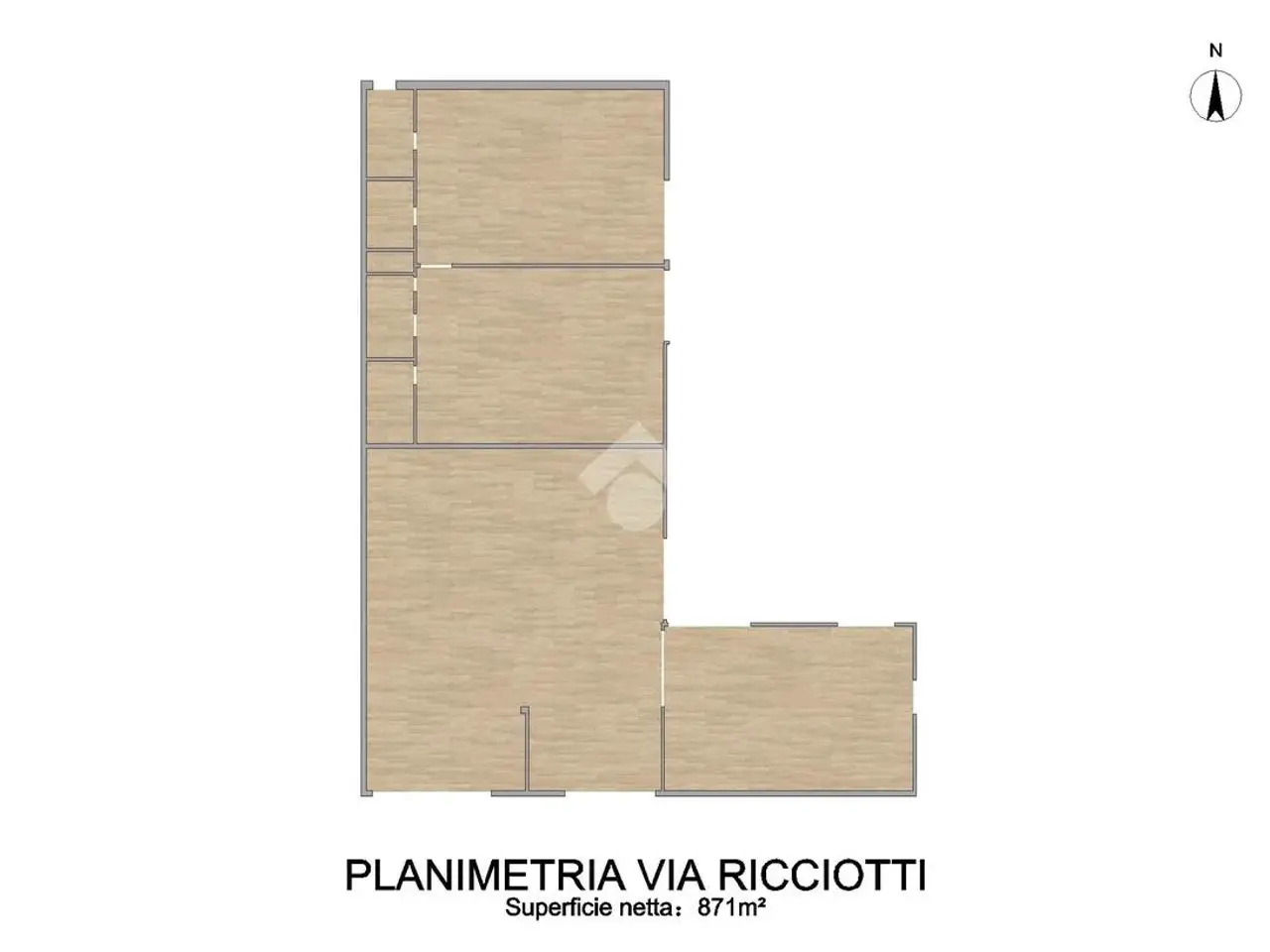 Capannone in Via N. Ricciotti, Aprilia, {3} - Planimetria 1