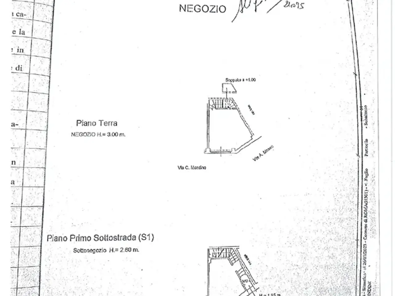 Negozio in Via Casimiro Mondino, Roma, {3} - Planimetria 1
