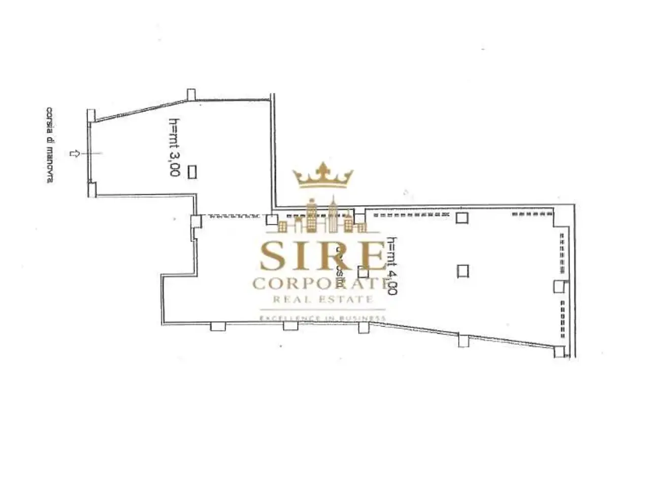 Magazzino in Corso Don Luigi Sturzo, Trani, {3} - Planimetria 1