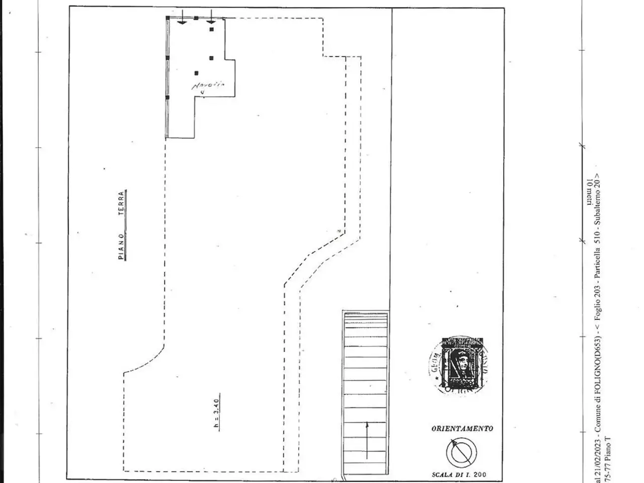 Negozio in Via Guglielmo Oberdan 472, Foligno, {3} - Planimetria 1