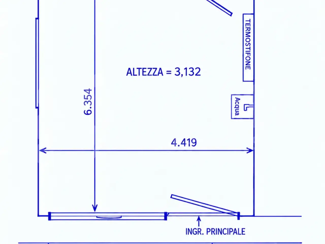 Negozio in Via Schio, Modena, {3} - Planimetria 1