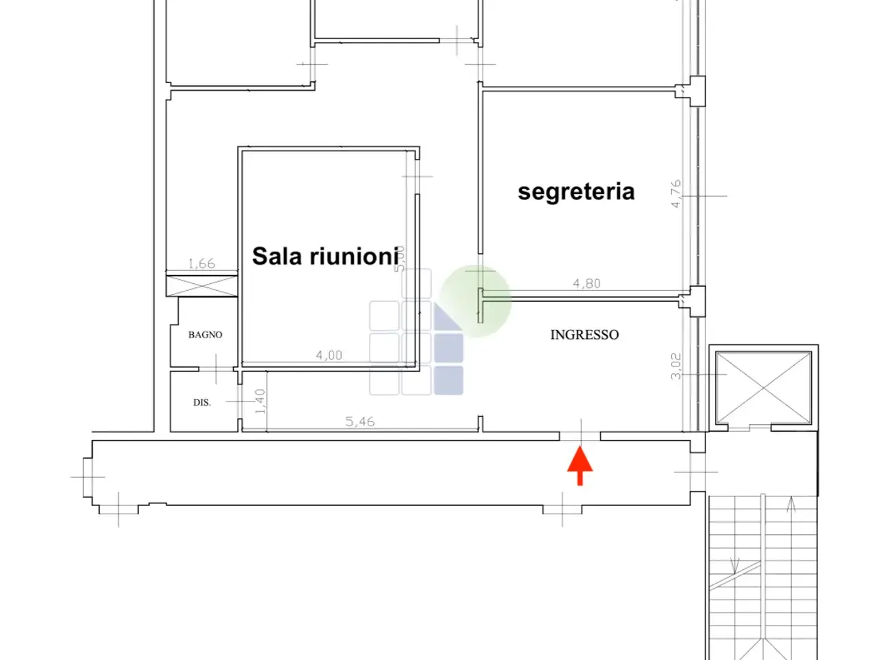 Ufficio in Via Aurelio Nicolodi 46, Livorno, {3} - Planimetria 1