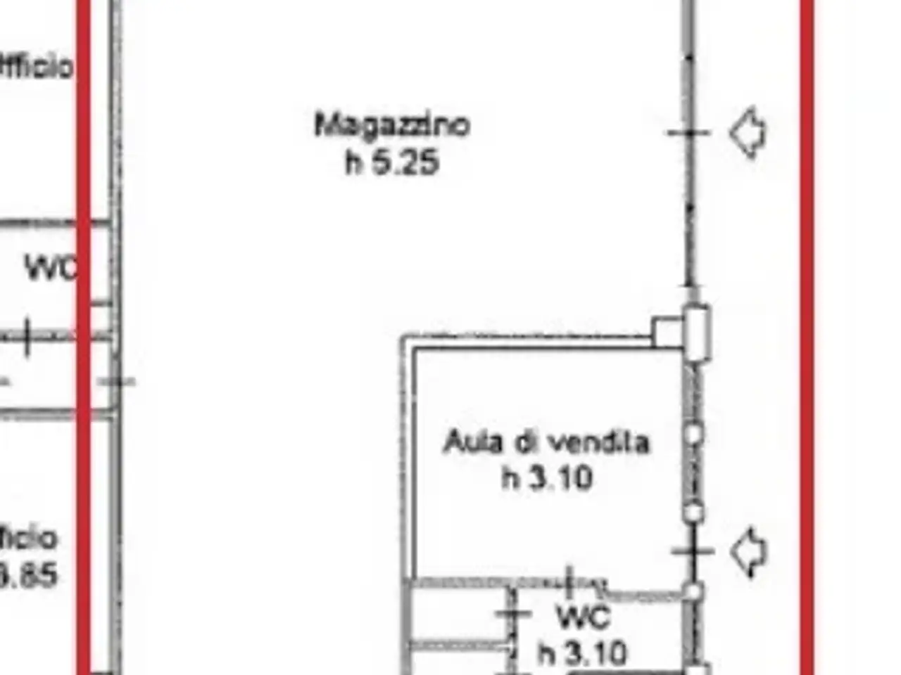 Magazzino in Via Primo Maggio 16, Ancona, {3} - Planimetria 1