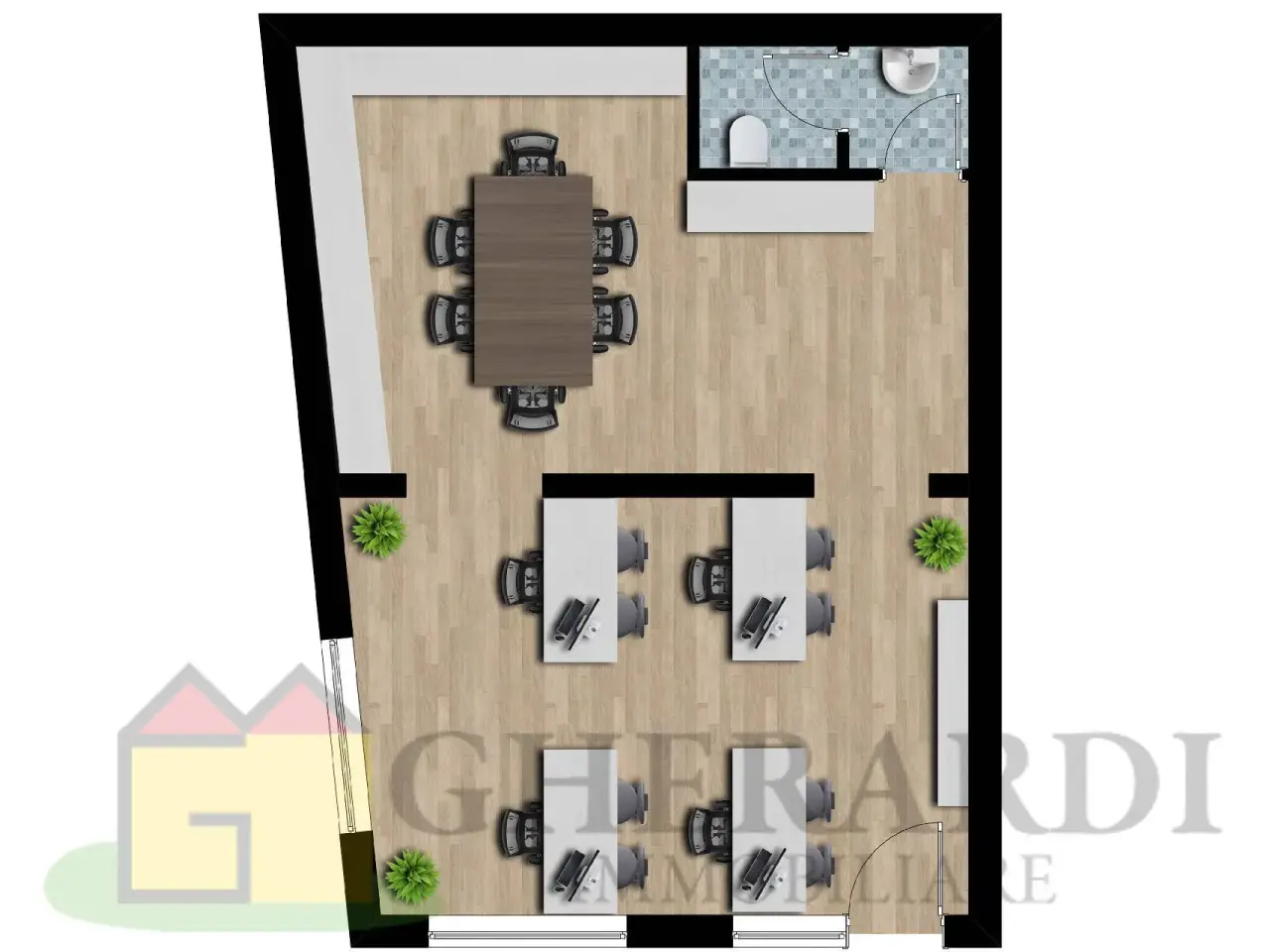 Negozio in Via Arianuova 92, Ferrara, {3} - Planimetria 1