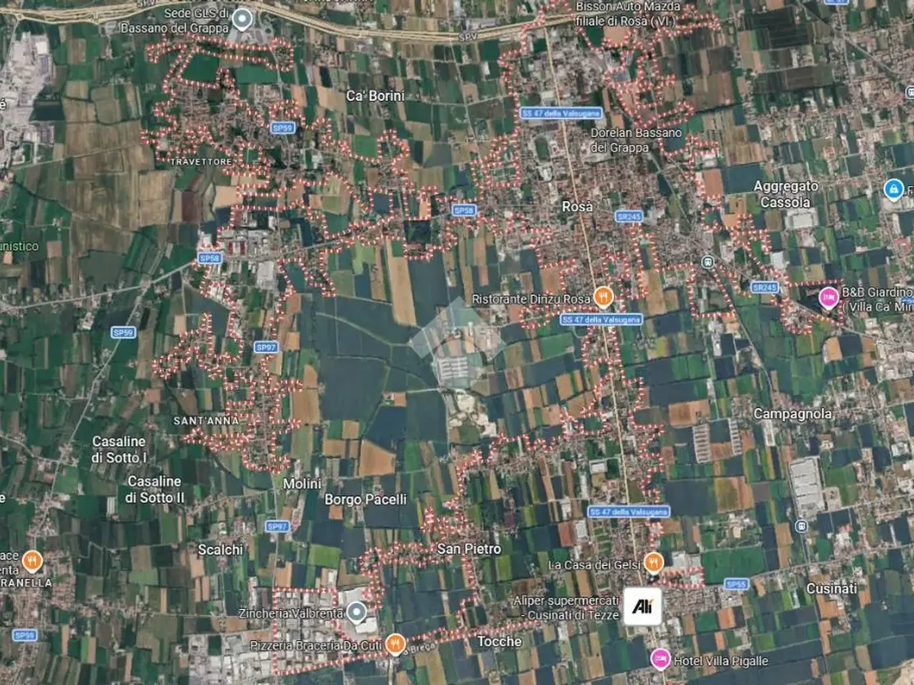 Ufficio in Via Mazzini 147, Rosa', {3} - Planimetria 1