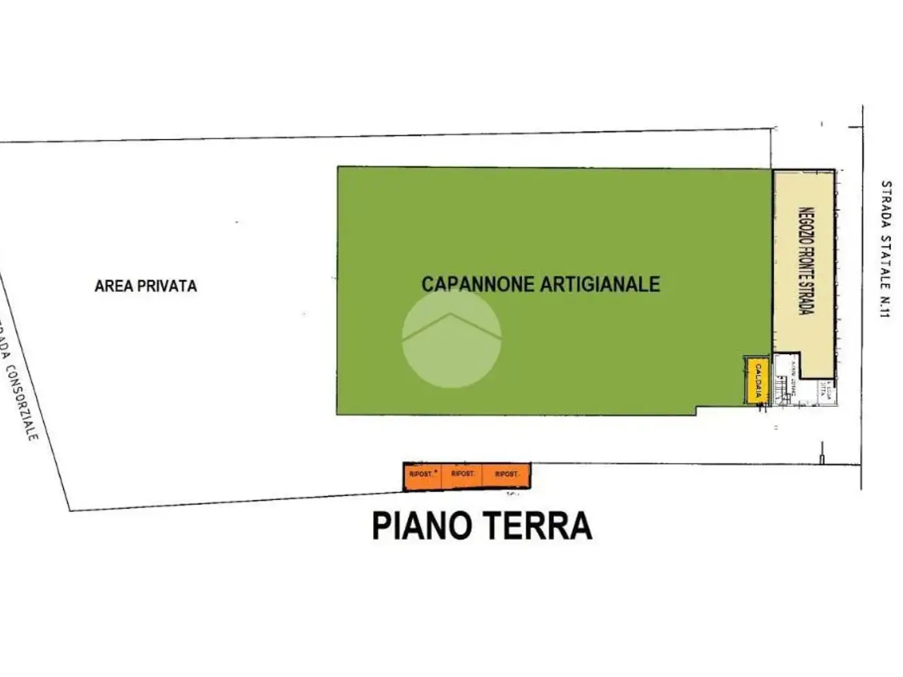 Capannone in Via Milano 44, Brescia, {3} - Planimetria 1