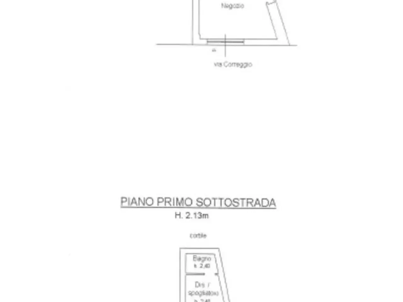 Negozio in Via Correggio 77, Milano, {3} - Planimetria 1