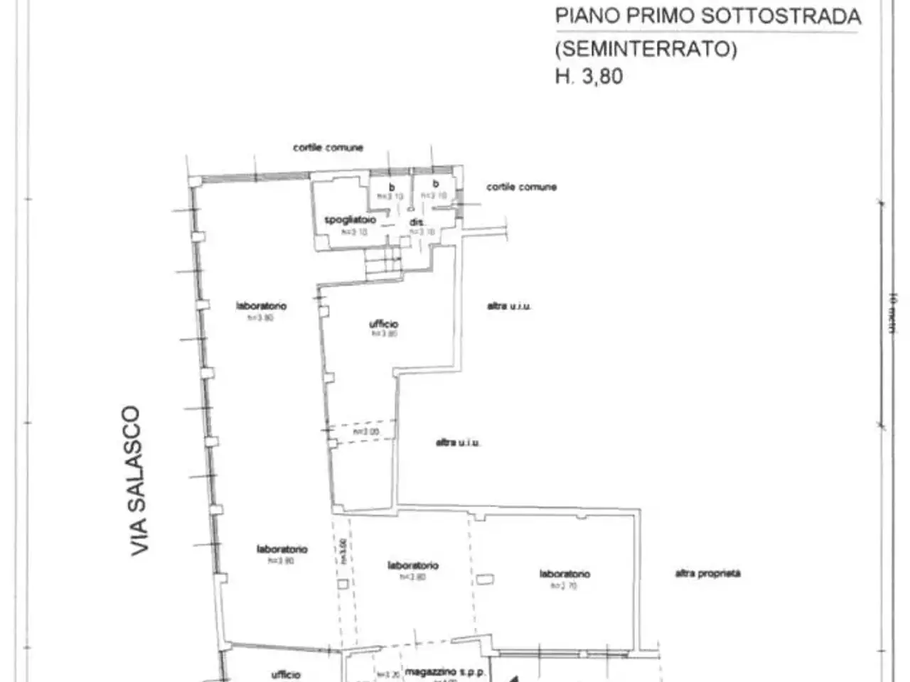 Ufficio in Via Salasco, Milano, {3} - Planimetria 1