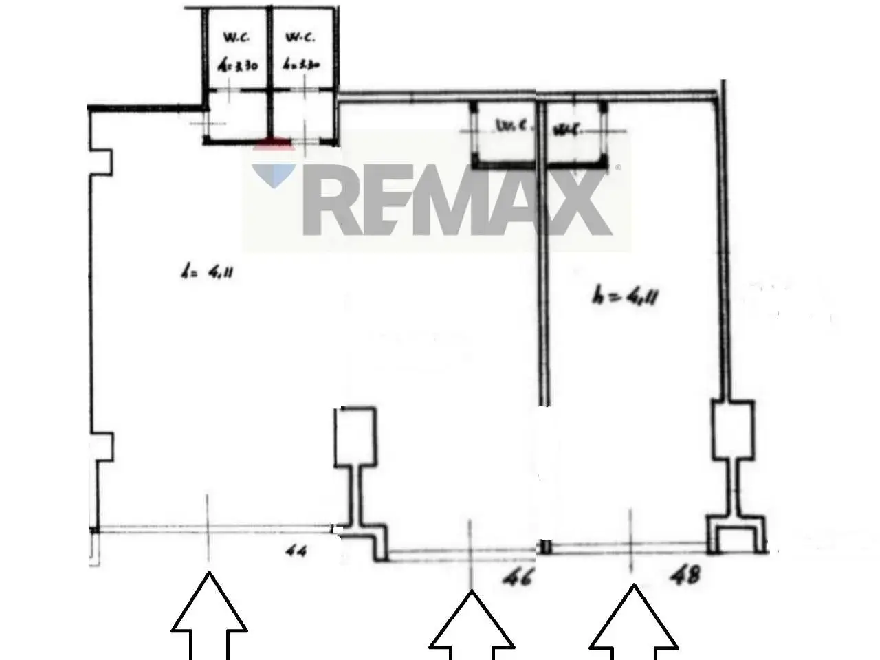 Negozio in Viale Strasburgo 44, Palermo, {3} - Planimetria 1