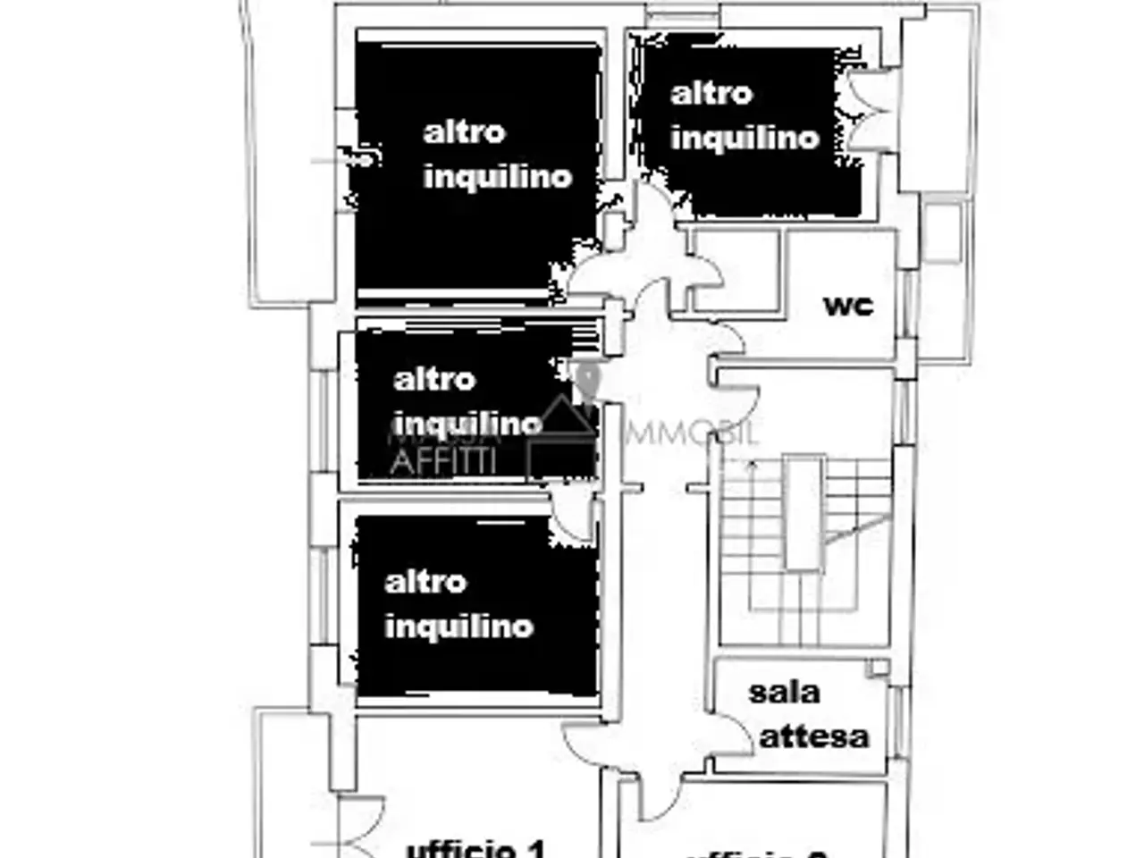 Ufficio in Via Cesare Beccaria 9, Massa, {3} - Planimetria 1