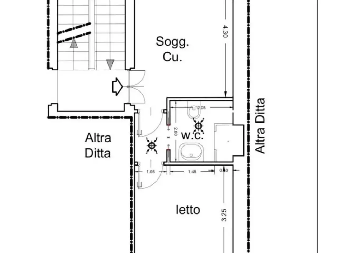 Bilocale in Corso Regina Margherita 201, Torino - Planimetria 1