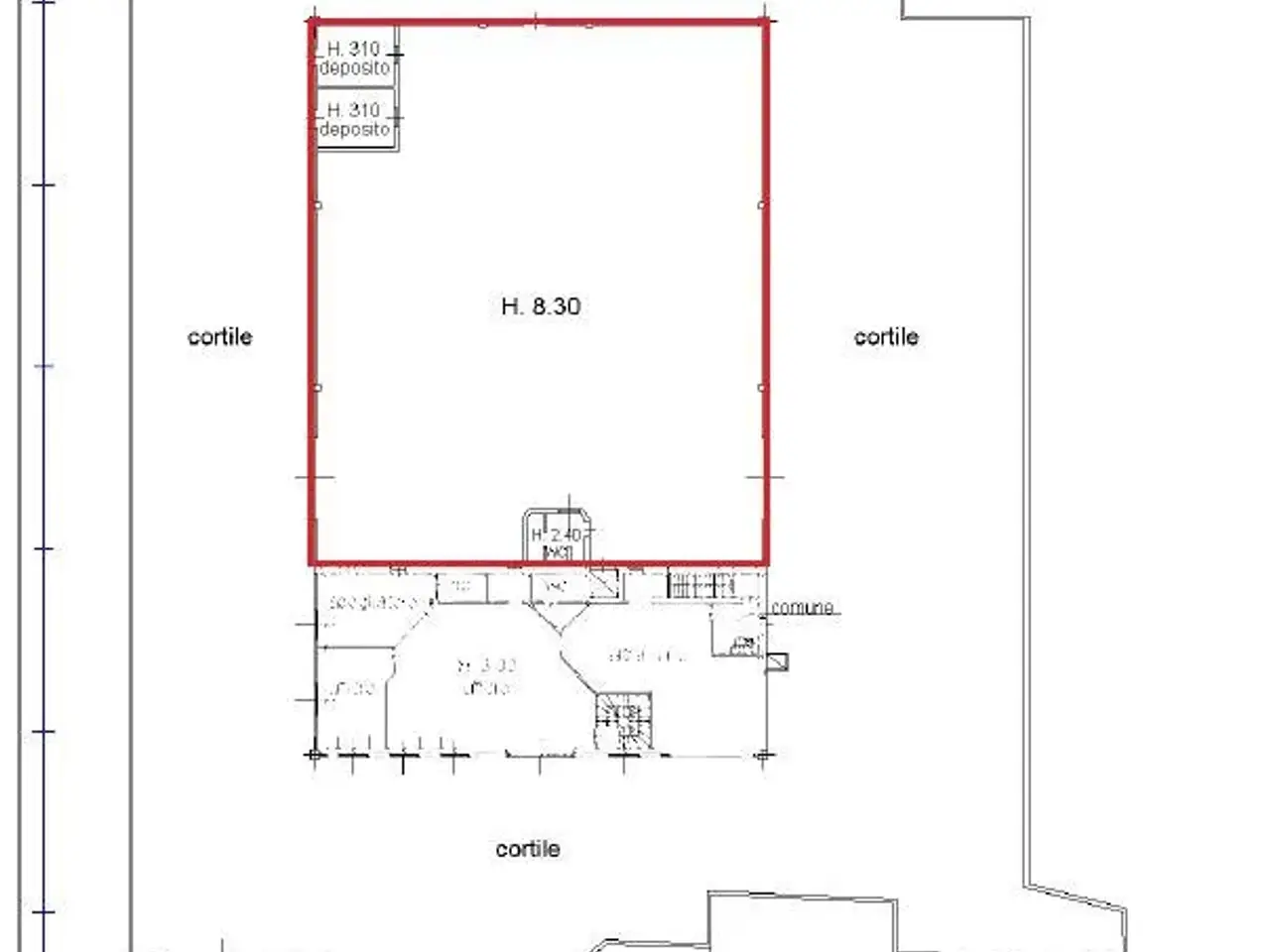 Capannone in , Paderno Dugnano, {3} - Planimetria 1